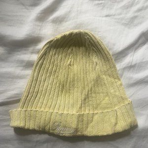 Ribbed Supreme Beanie in Bleached Yellow